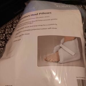 DMI Comfort Heel Pillows Unisex 1 Size 1  Pair Blue Comfort Adjustable Heeling